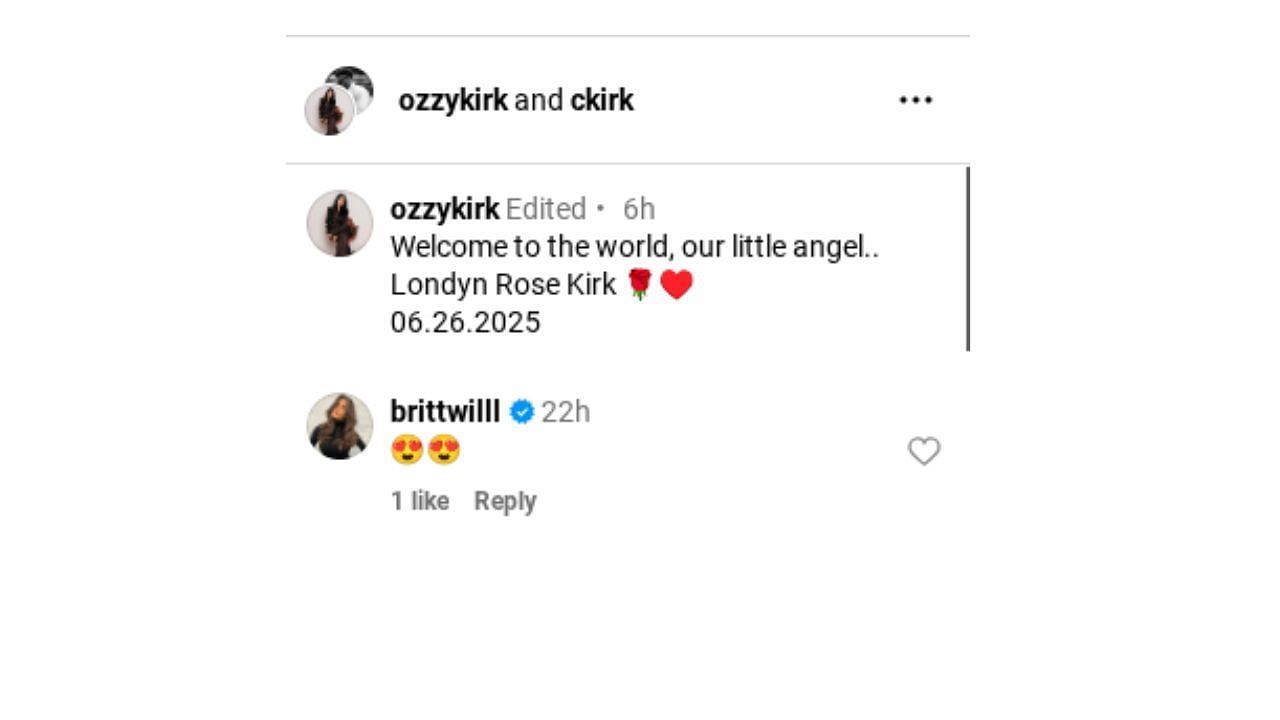 Source: (Via Instagram/ @ozzykirk)
